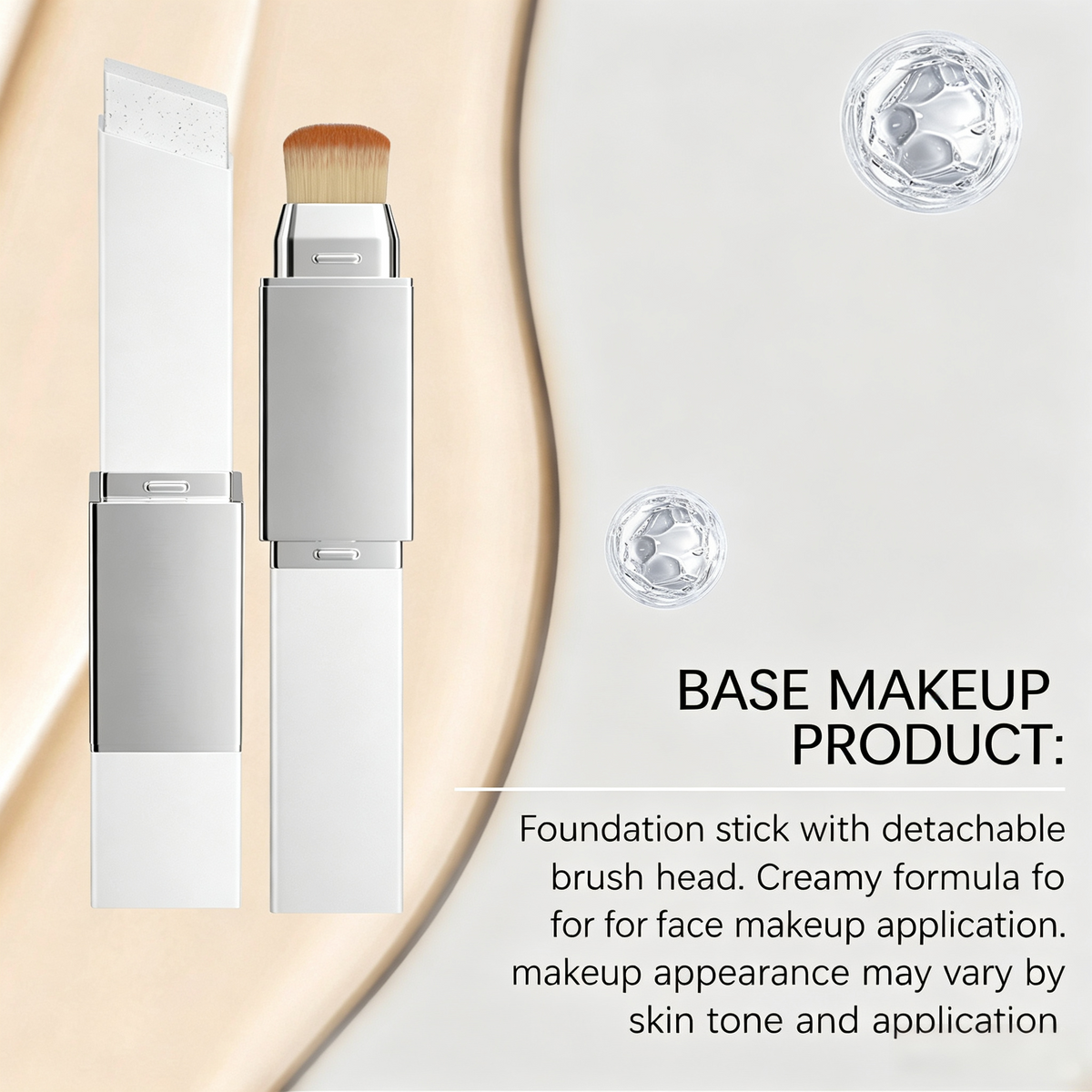 Makeup Foundation Stick, 2-In-1 Design For Everyday Makeup Looks