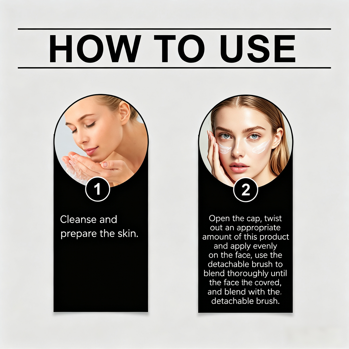 Makeup Foundation Stick, 2-In-1 Design For Everyday Makeup Looks