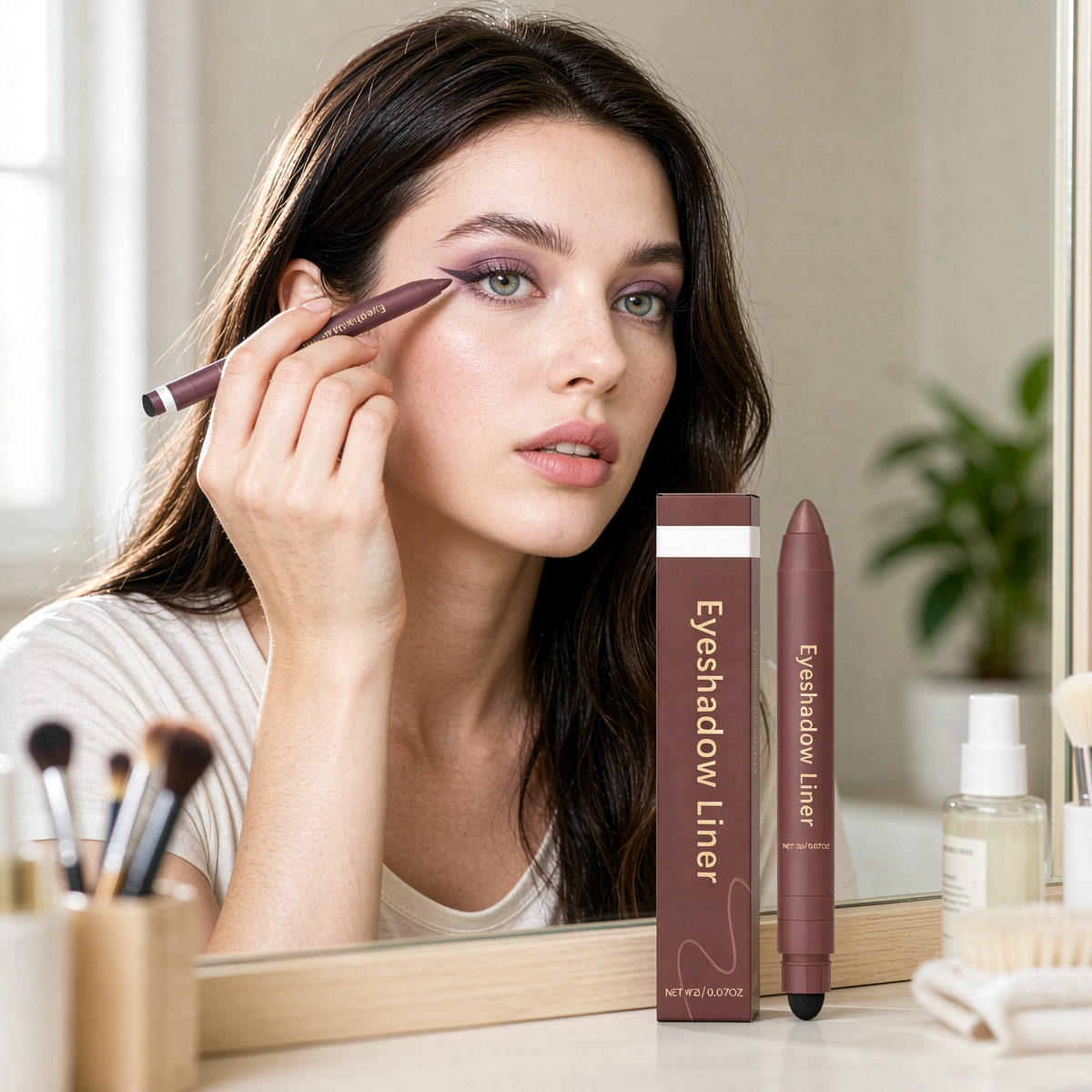 2-in-1 Eyeliner Pen for Eye Makeup Line Definition
