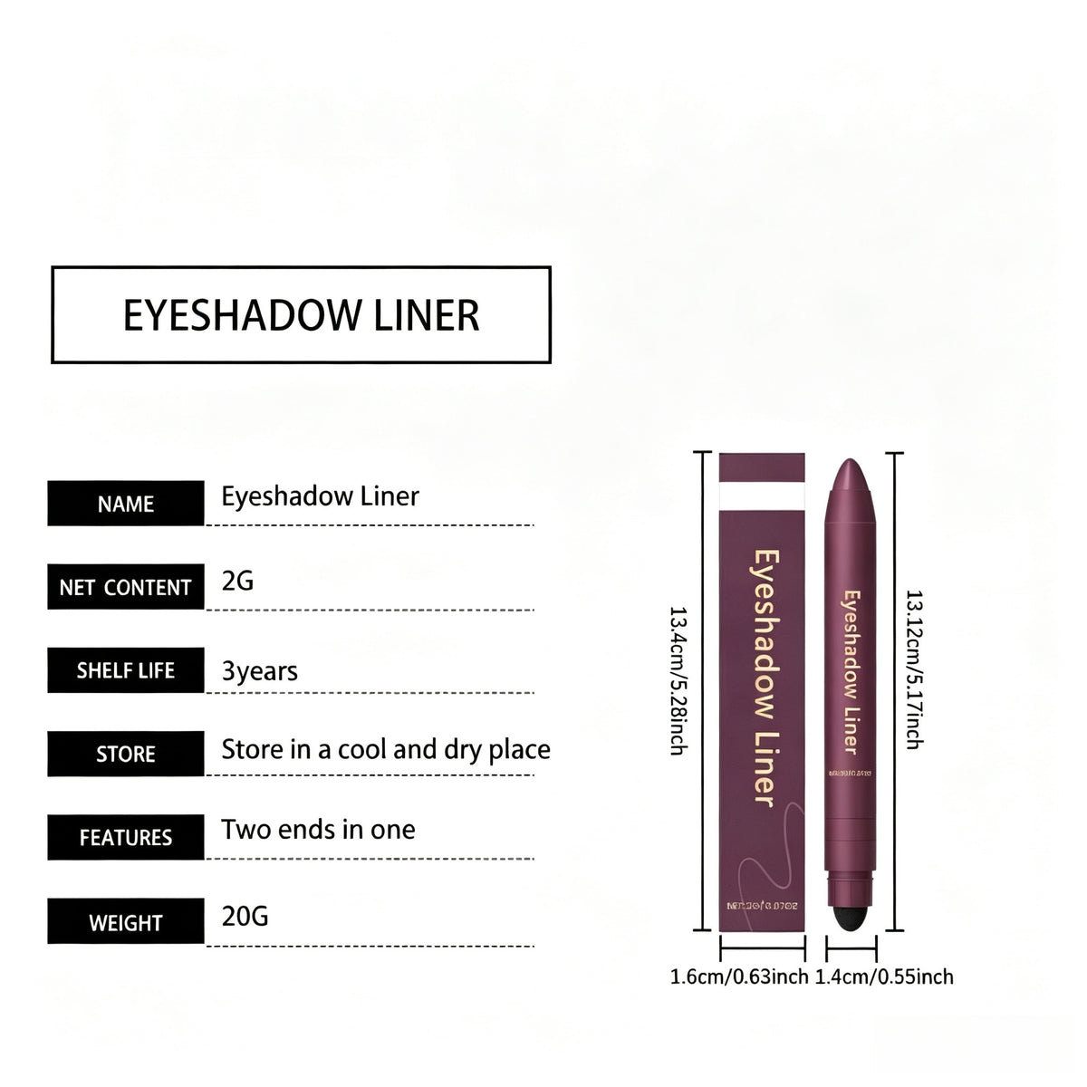 2-in-1 Eyeliner Pen for Eye Makeup Line Definition