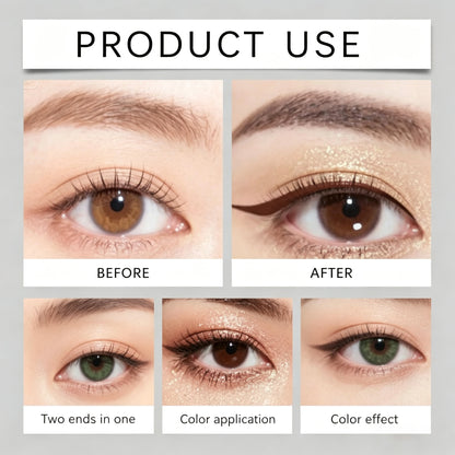 2-in-1 Eyeliner Pen for Eye Makeup Line Definition